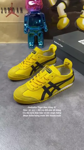 Onitsuka Tiger Đen Vàng SC Size: 36-43 — Hỗ trợ đổi size dễ dàng Ưu đãi kèm hộp bảo vệ khi nhận hàng Được kiểm hàng trước khi thanh toán  #xaykenhtiktok #PhongCachCaNhan  #hattac #onitsukatiger #sneakerstyle #giaydep #giayhot #sneakervietnam @Dụng cụ câu cá LK. @giày thể thao nam nữ online 