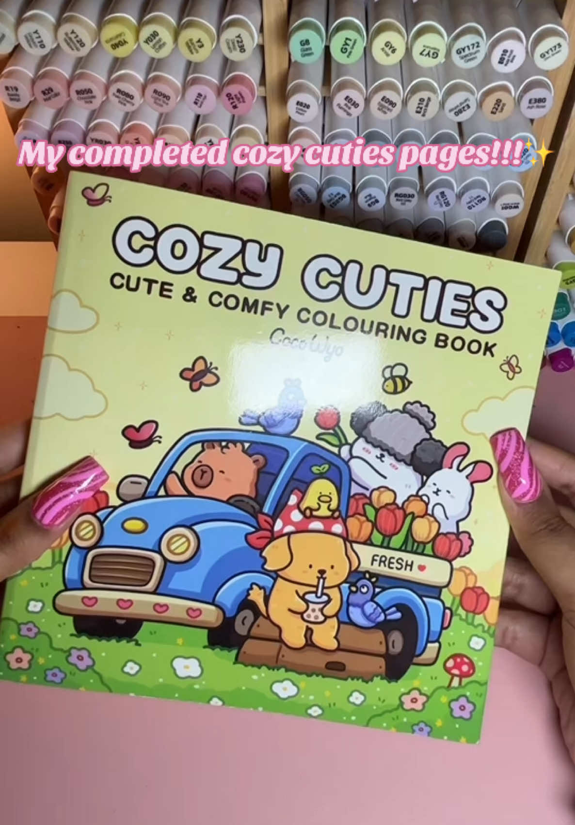 Do you guys want a part 2?? I’m so happy we finally completed cozy cuties!!!!!!✨ #fypシ #freshlygardenedcoloringsesh #cozycuties #coloring #cocowyo #cocowyocoloringbooks #completedpages #amazon #ohuhu #ohuhumarkers #coloringtutorial #coloringbook 