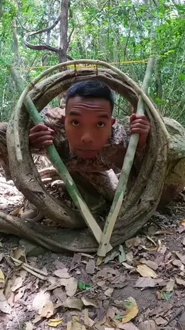 Halo !!! #animals #test #fyp #amazing #creative #trap #survival #mrbamboo3x 