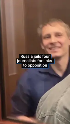 Four Russian journalists were sentenced by a Moscow court to 5-1/2 years each in prison after being found guilty of working for the banned organization of the late opposition leader Alexei Navalny. Antonina Favorskaya, Sergei Karelin, Konstantin Gabov and Artem Kriger have been on trial behind closed doors since October on charges, which they deny, of belonging to an extremist group. #russia #journalist #navalny #news #worldnews