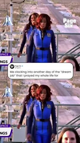 Another day just living the dream 🙄 🎥: Blue Origin via CBS Mornings