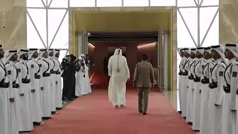 مشاهد من استقبال رئيس الجمهورية العربية السورية السيد 