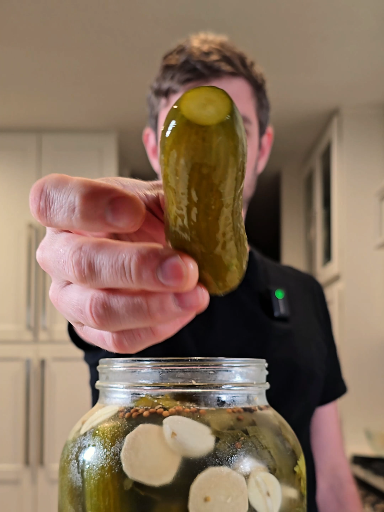 Store-bought pickles? Full of chemicals, vinegar, and preservatives that don’t belong in your body.This one? Garlic. Horseradish. Grape leaves. Salt. Real fermentation—alive with probiotics and flavor.I don’t buy pickles anymore. I make them the way they’ve been made for centuries. And the crunch? Unreal.🍽️ Full recipe on DishByDavid.com 🧠 Want to learn fermentation? Grab the free guide in bio.#realfood #fermentedfoods #picklerecipe #guthealth #dishbydavid #homemadepickles #fermentationnation #fermenting