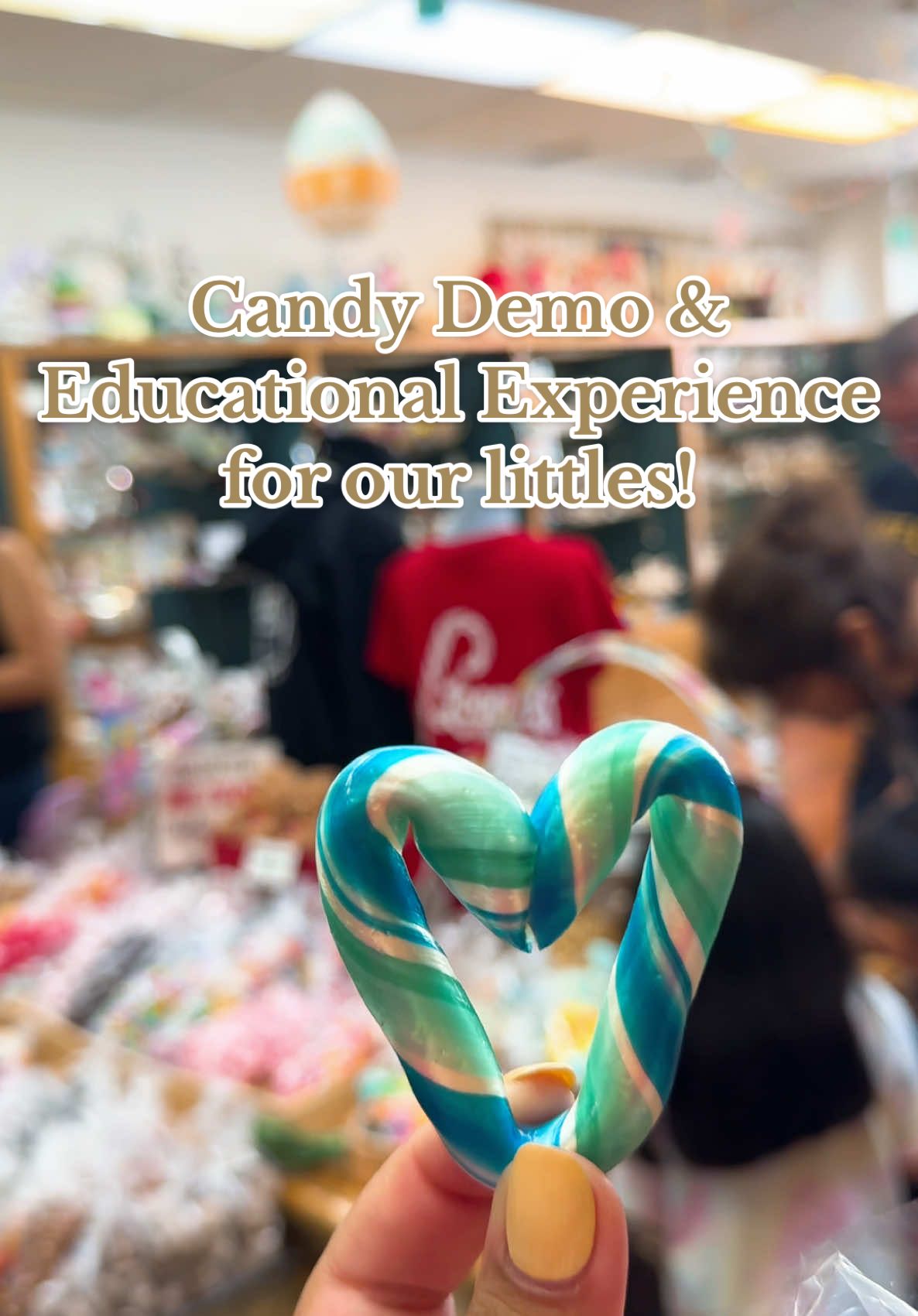 such a fun experience to do together with our littles! ✨ we had so much fun & learned so much! go to their website to book your own candy demo, it comes with your own warm candy cane to mold!!  • • #activityforkids #kidseducationalactivities #homeschool #learning #candy #candydemo #loganscandies #ontariocalifornia #ontario #inlandempire #moms #momtok #candydemo #funforkids #educationalexperience #fyp #ranchocucamonga #fontana #riverside #ontarioca #fyy 