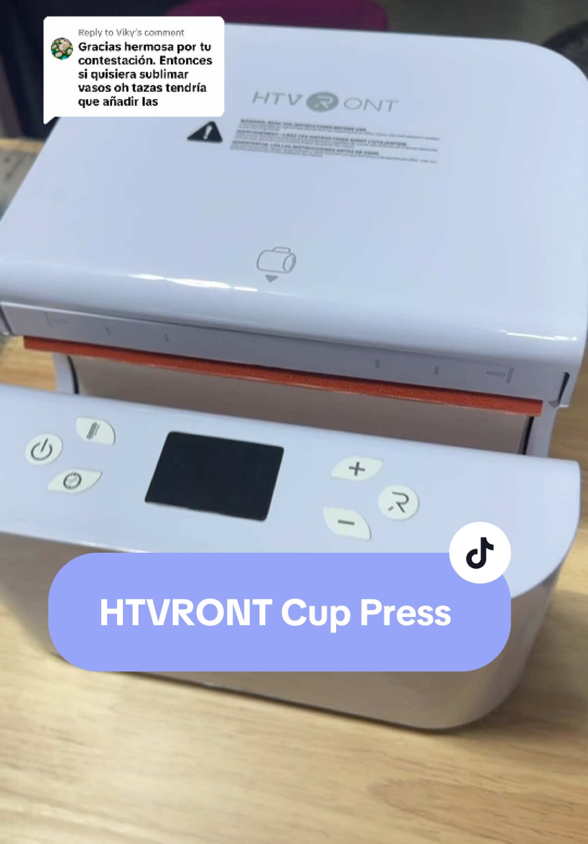 Replying to @Viky HTVRONT Auto Tumbler Heat Press machine #heatpressmachine #Sublimation #christiansmallbusiness #htvront 