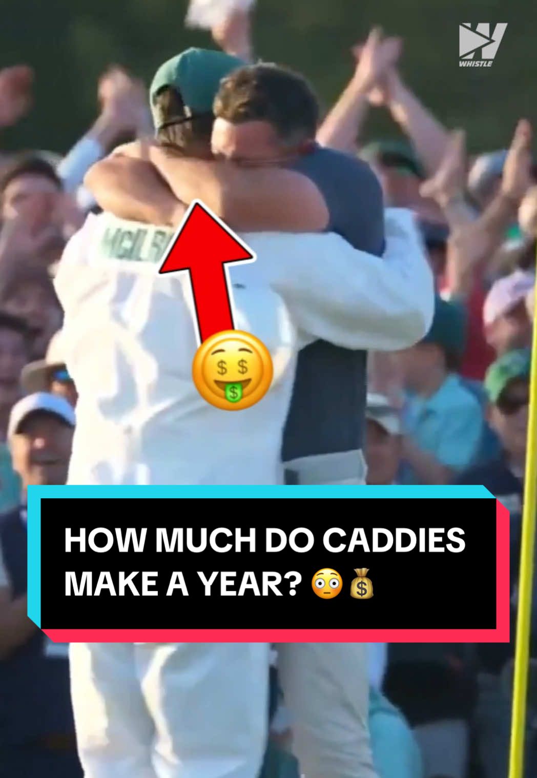 Being a Caddie seems like a sweet gig 👀💰 #golf #golftiktok #masters 