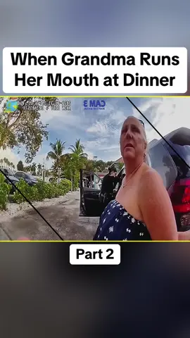 When Grandma Runs Her Mouth at Dinner	Part 2 #cops #copsoftiktok #police #policeofficer #bodycam #crime #truecrime #truestory #foryou #fyp
