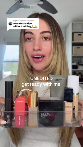 Replying to @amber UNEDITED get ready with me ⭐️ products used:  @REFY glow an sculpt primer  @makeupbymario foundation & mascara   @Anastasia Beverly Hills contour stick (shadow)  @Diorbeauty forever concealer  @hudabeautyshop liquid blush  & peach pie loose powder  @Charlotte Tilbury pillow talk airbrush blush duo  #fyp #foryou #makeup #makeuptutorial #makeuprourine #grwm #makeuphacks #makeuptok #beauty 