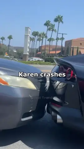 Karen crashes her Ferrari