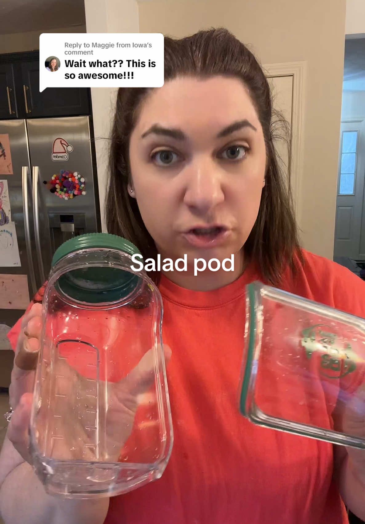 Replying to @Maggie from Iowa such a great option for going to work, out to a picnic, or any salad on the go (or at home) #saladpod #easysalads #masonjarsalad 