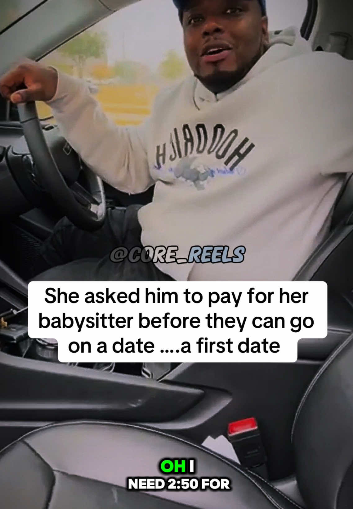 She asked him to pay for her babysitter before they can go on a date #core #fyp #real #couple #Relationship #ungrateful #cheat #wifey #viral #corecore #firstdate #moments 