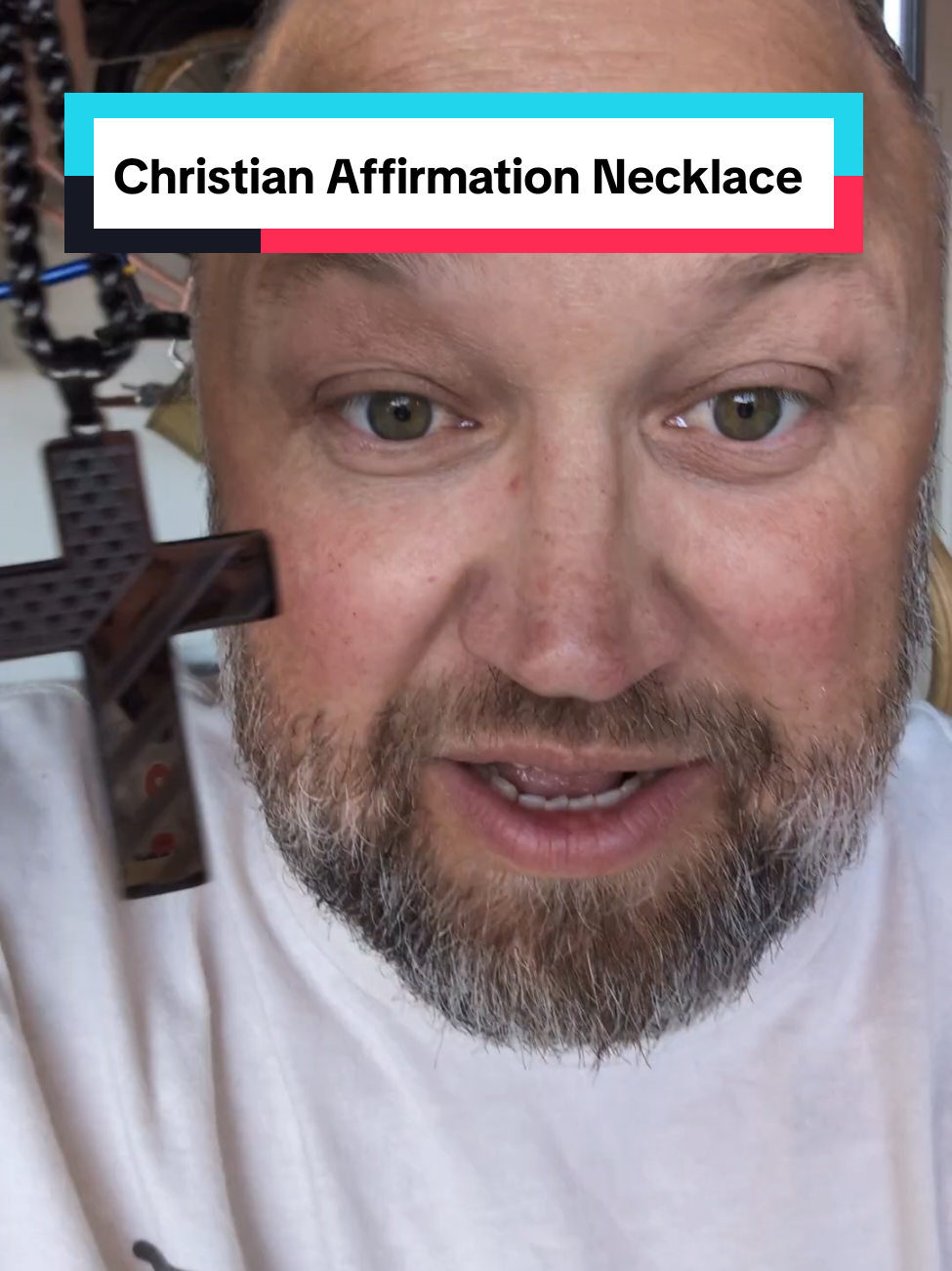 Christian Necklace #christian #christiantiktok #crossnecklace #necklace #christianjewelry #affirmations 