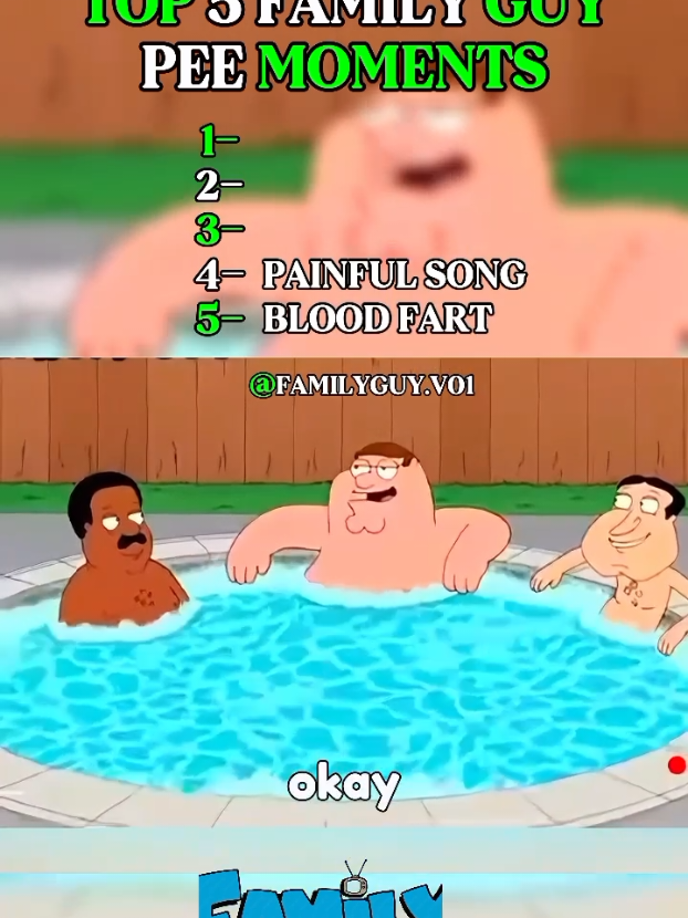 top 5 family guy moments #fyp #familyguy #top5 #funnytiktok #cartoon #petergriffin 