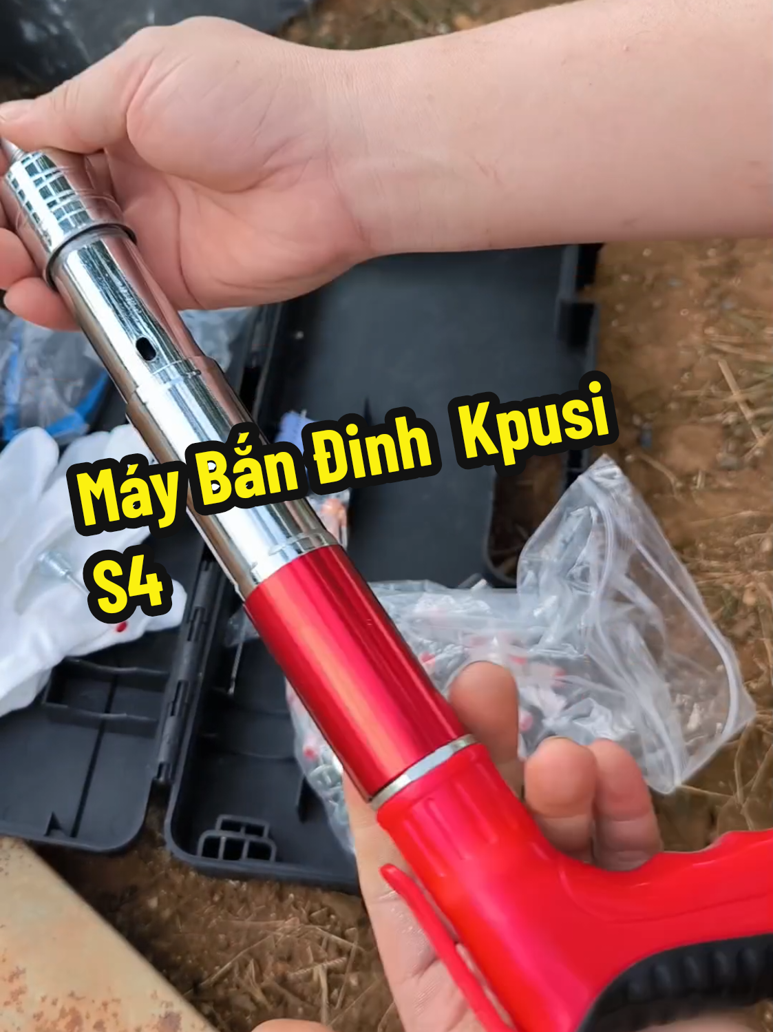 Máy Bắn Đinh  Kpusi S4  dễ sử dụng bản nâng cấp.#maybandinhbetong #giadungtienich #giadungthongminh #diengiadung 