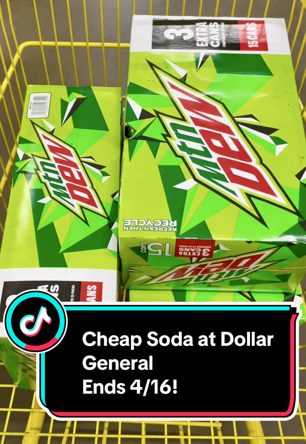 🚨 Last chance for a Mountain Dew deal! 🚨 Get THREE packs for just $7 at Dollar General—only until April 16th! That’s $2.34 per pack! Don’t miss out! #dollargeneralcouponing #deals #dollargeneralcouponers #dollargeneraldeals #coupontok #dollargeneral #couponingatdollargeneral #couponcommunity #coupon #couponfamily #couponingnewbie #couponmom #couponersoftiktok #soda #fyp #fypシ 