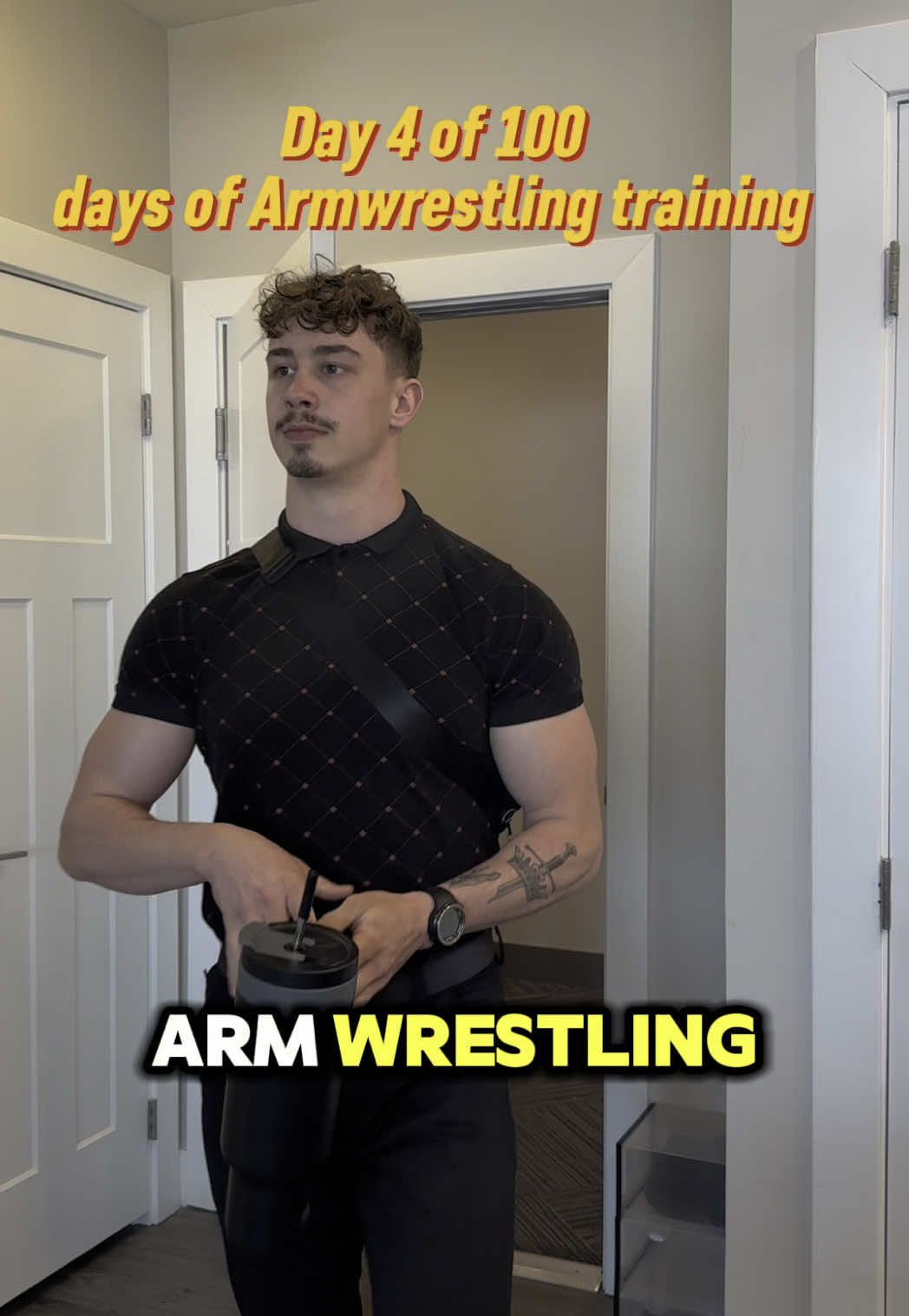 Day 4 of 100 days of armwrestling training. #armwrestling #devonlarratt #training #strength #armwrestlingtraining #armwrestle 