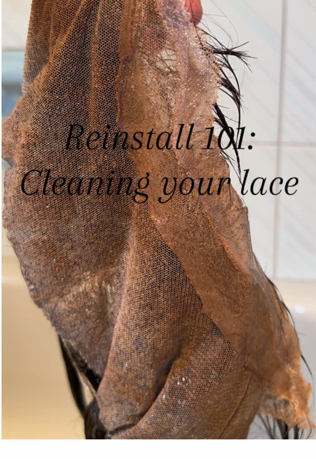 #lacewig How to clean lace on wig  Bringing that lace back to life! Clean + prep = fresh like it just came out the box.  #hairinfluencer #wiginfluencer #frontalinstall #reinstall #hairtok #laceprep 