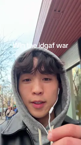 Win the Idgaf war. Battles will be lost but that’s okay