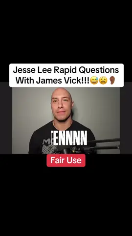 Fair Use!!!……. Jesse Lee Rapid Questions With James Vick!!!😅😩👂🏾 #fyp #foryou #iykyk #tiktok 