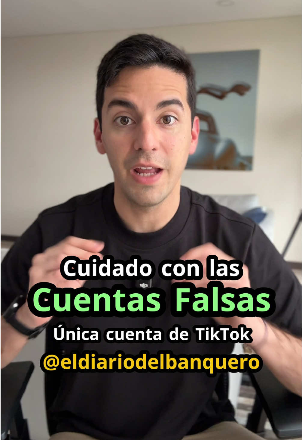 Cuidado con las cuentas falsas. La única cuenta en TikTok es @eldiariodelbanquero 