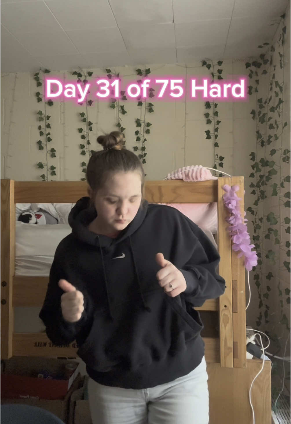 was gonna do a voiceover but tik tok suggested this song and i thought it was cute so here you go lol #75hard #gym #college 