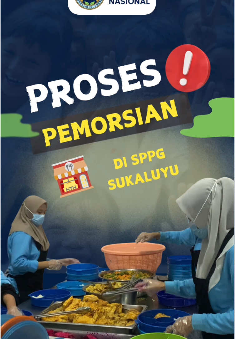 Halo sehabat gizi! yuk intip proses pemorsian di sppg sukaluyu, happy watching 😻😻  #MakanBergiziGratis #GiziSehatUntukIndonesia #BadanGiziNasionalRI #SPPGSUKALUYU