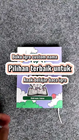 Buku iqro custom pilihan terbaik untuk anak belajar baca iqro #bukuiqro #iqromurah #iqrocustom #iqrocustomnama #iqrocustomcover #iqroscanbarcode #iqroberwarna #iqromilenial #belajarngaji #iqrokuromi #iqroviral 