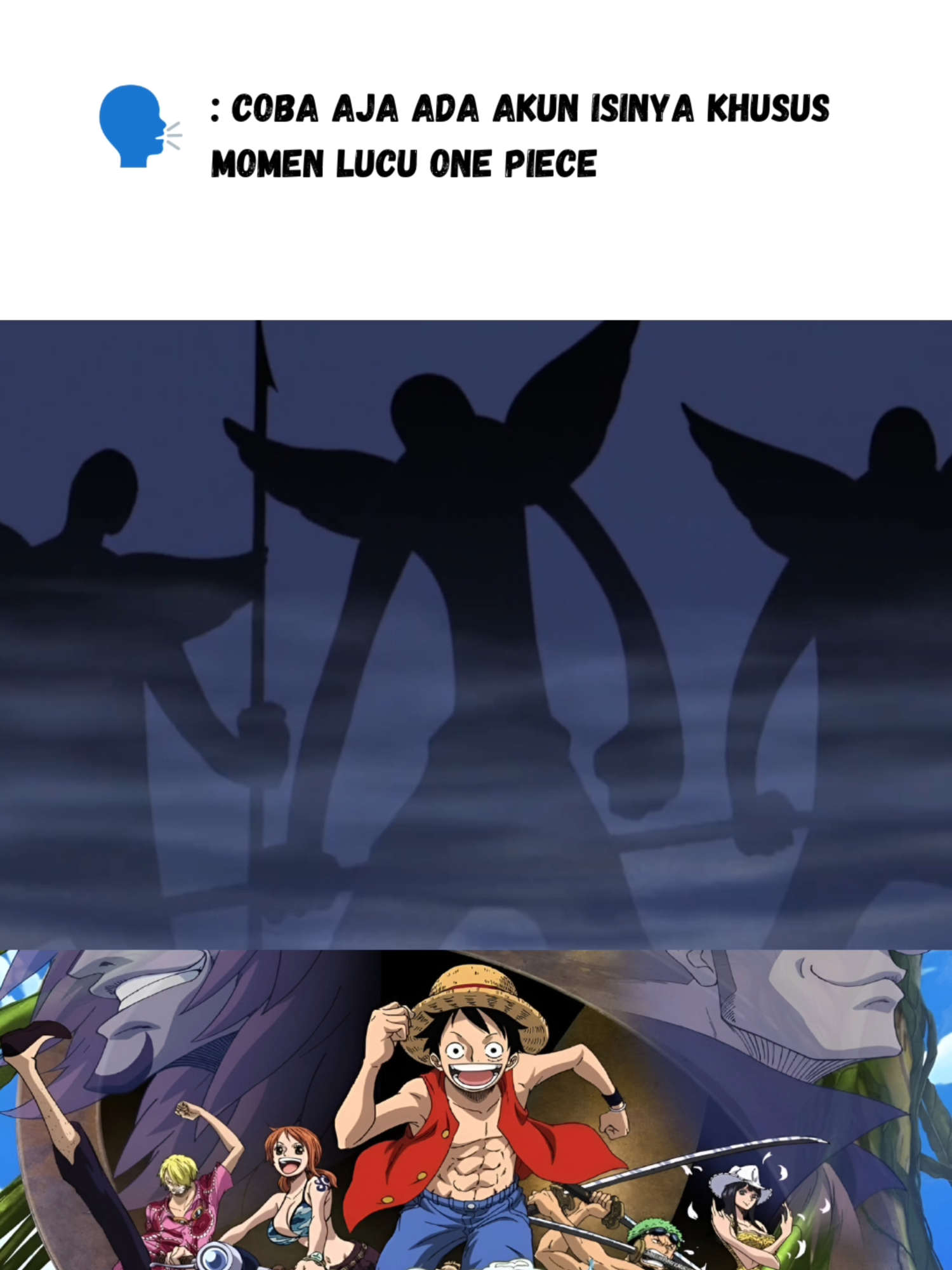 Penampakan makhluk terbesar di dunia Grand Line.. #onepiece #onepiecelucu #onepiecengakak #onepiecetiktok #anime