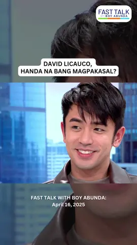 #FastTalkWithBoyAbunda | April 16, 2025: David Licauco, seven months nang single! Emotionally, financially, physically, at career-wise, handa na ba si David na magpakasal? #FTBADavidLicauco #DavidLicauco #SamahanNgMgaMakasalanan #BoyAbunda #TitoBoy #FastTalk #fasttalkgma #Kapuso #gmanetwork #fyp