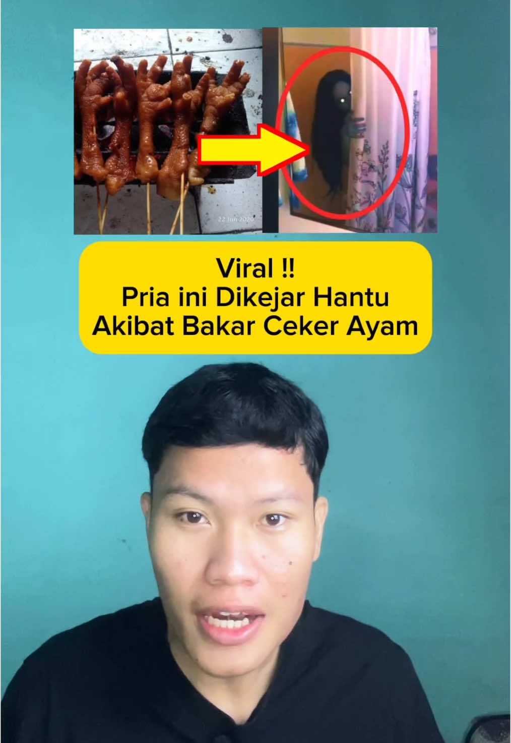 dikejar hantu akibat bakar ceker malem malem,serem banget !! #tiktokhoror #misteri #mistis #horor #horror #ceritahoror #tiktoktainment 