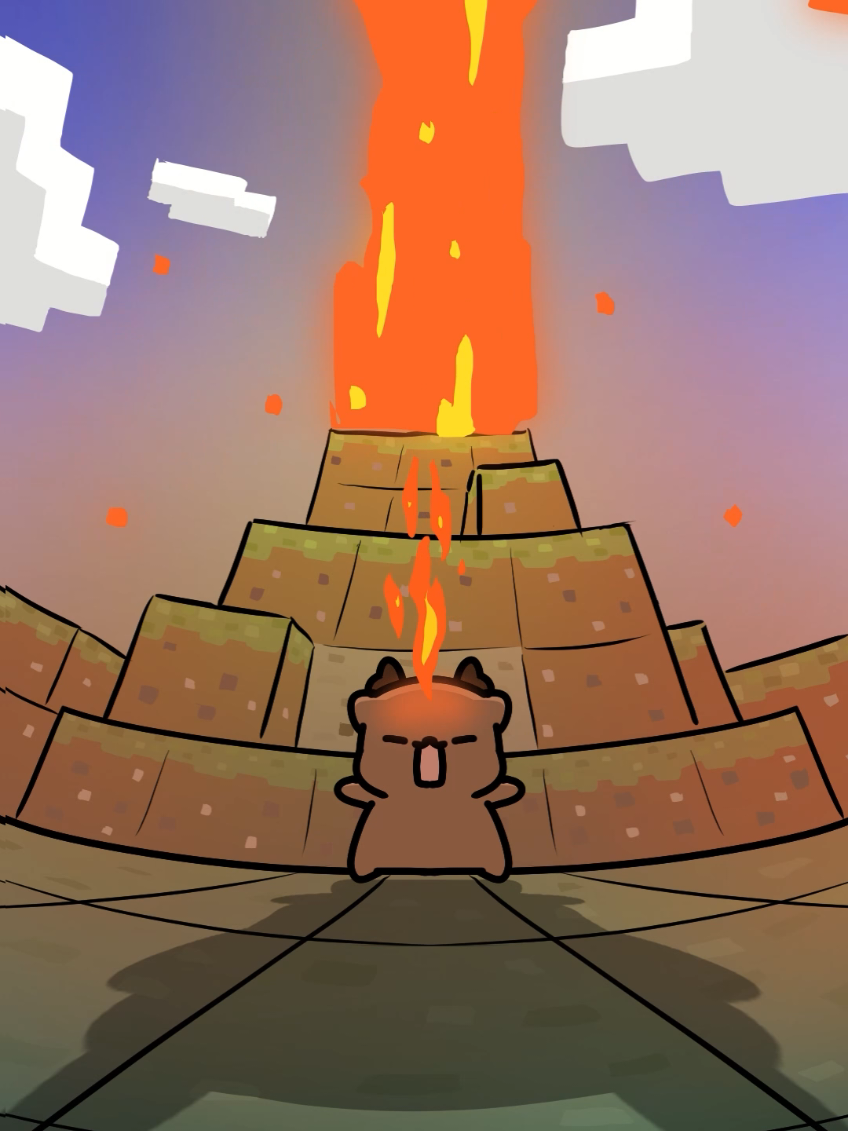 라바 치킨송 🔥🐔  lava chicken song #cute #animation #jackblack #Minecraft #lava #chicken #순록