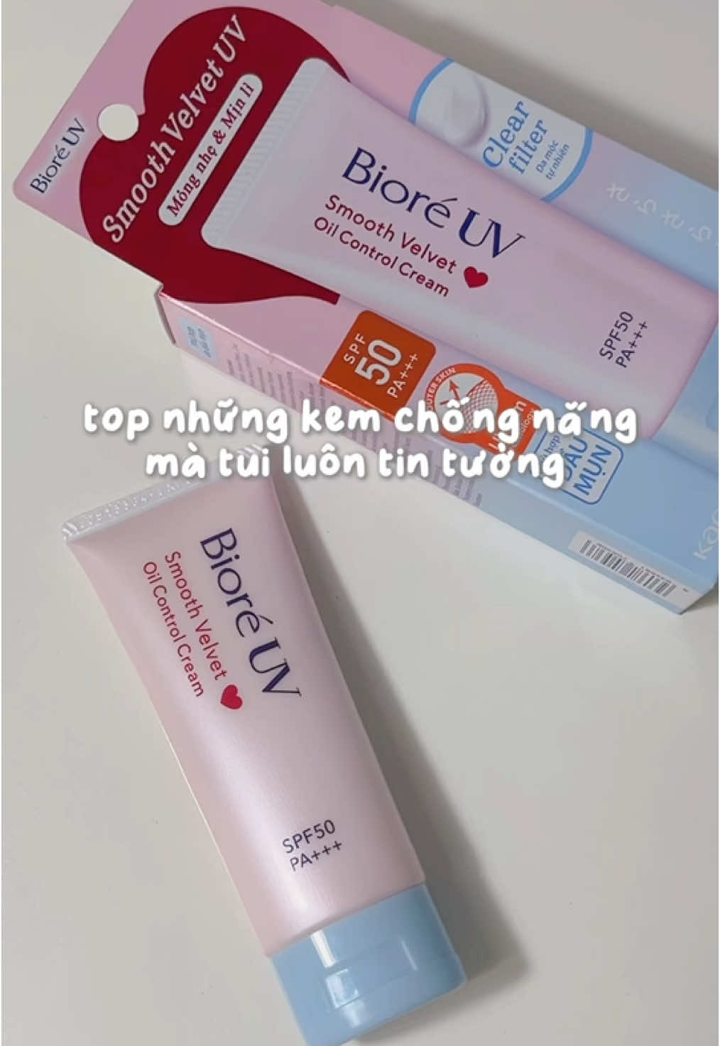 kem chống nắng chân ái của tui dạo này 🧀 @Bioré Vietnam  #kemchongnang #chongnangkiemdau #SmoothVelvetUV #bioreUV 