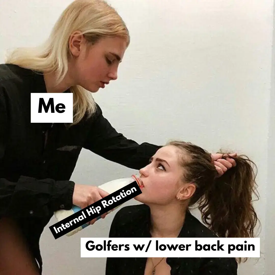 Comment 'HIPS' for exercise tutorials in your DMs ✅ Stop lower back pain for good! It's not magic, but it's pretty damn incredible. Improving our ability to rotate into our trail hip will heavily reduce the strain and force on the lower back, which otherwise accumulates swing after swing into lower back pain. Combine with progressive movement of the spine (lateral flexion, Jefferson curls, extension etc.) and appropriate load management and you'll be playing your best stuff, pain free. #lowerbackpain #golfinury #golf #GolfFitness #golfperformance 