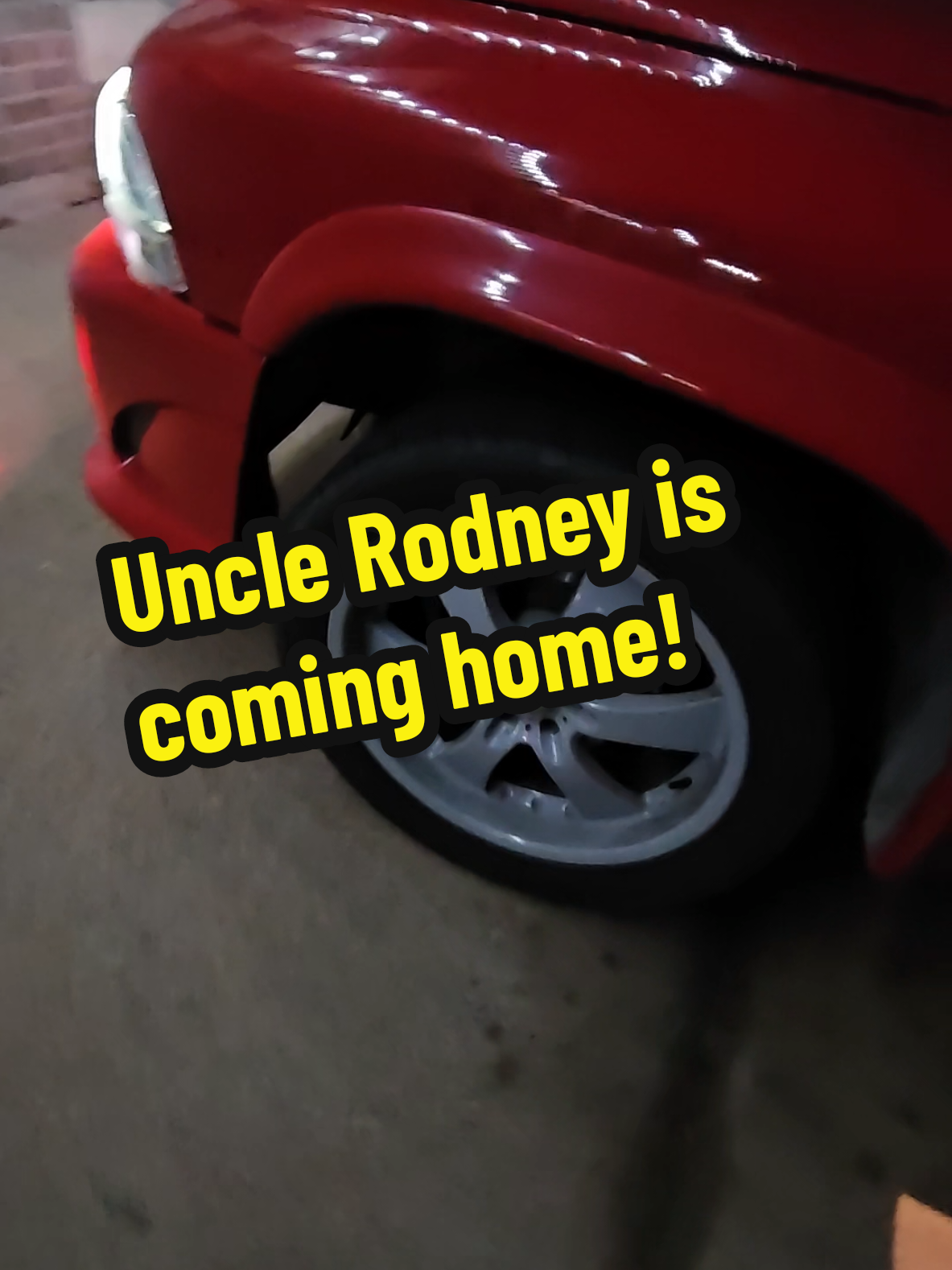 I think uncle Rodney is knocking at the door? 