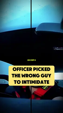 Officer Picked the Wrong Guy to Intimidate #cops #copsoftiktok #copsontiktok #copstiktok #foryou #fyp