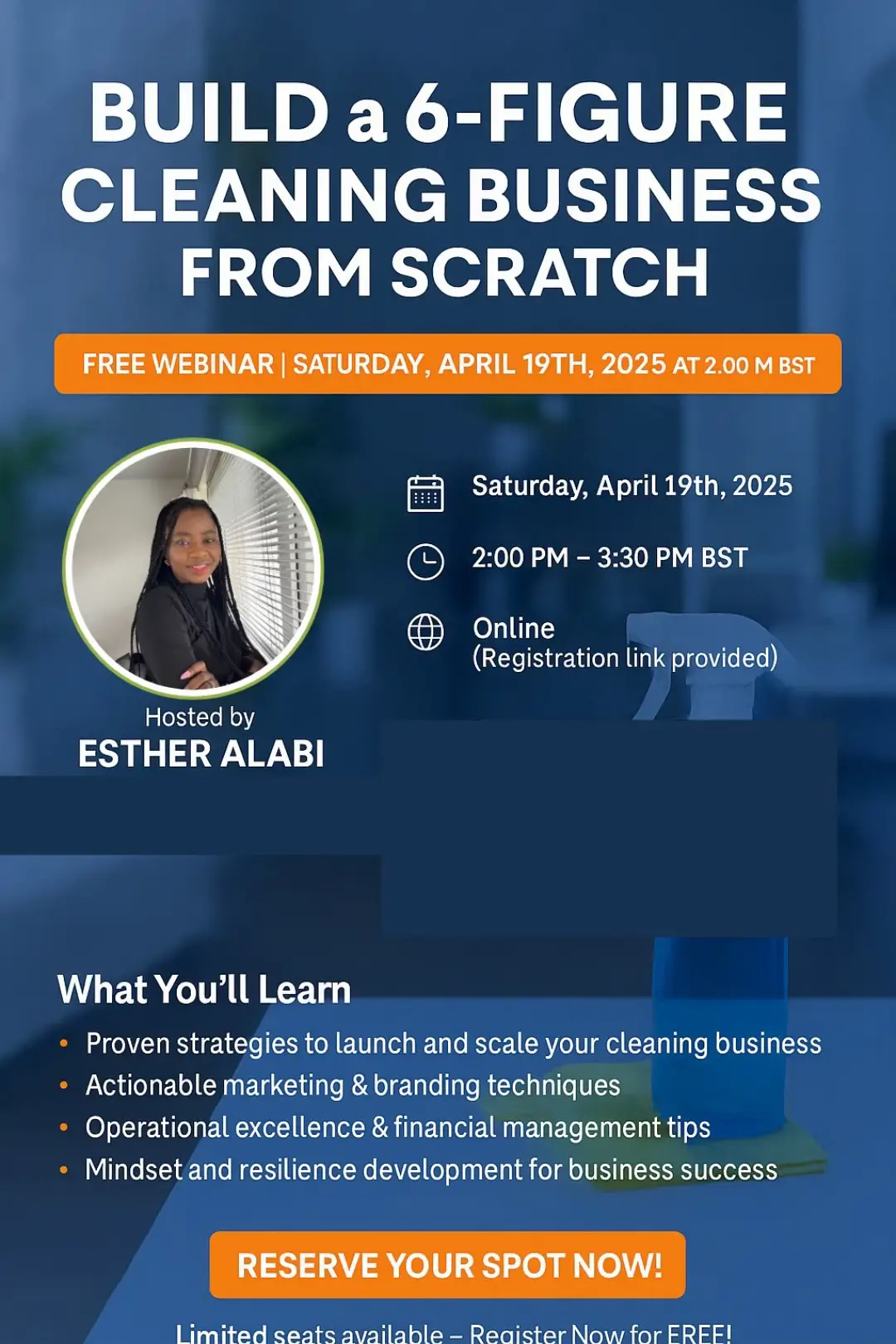 Join my live session tomorrow to hear the full gist. In the mean time you can download my free cleaning business checklist on my stanstore link on my bio to join others on the waiting list #CleaningBusinessUK #viral #chatgpt #MakeMoneyFromHome 