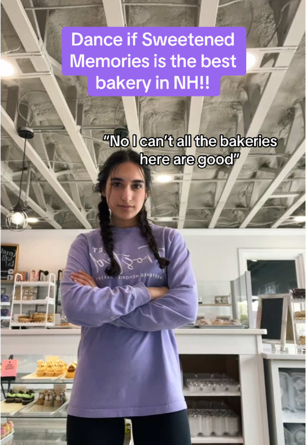 Come see us!! 💜💜💜 #sweetenedmemories #bakery #durhamnh #nhbakery #unhalumni #baking #college #collegejob