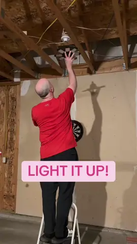 These garage lights make a HUGE difference! No more fumbling around in a dim garage! #garage #garagegoals #lighting #musthaves #tiktokshopfinds 