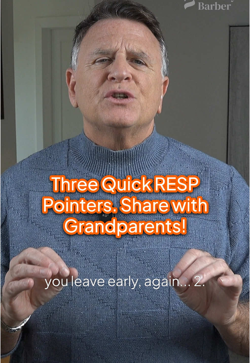 Three quick RESP pointers. Share with grandparents!!!