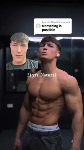 Replying to @Alberto I’m 100% natural guys 🫡    #GymTok #gymmotivation 