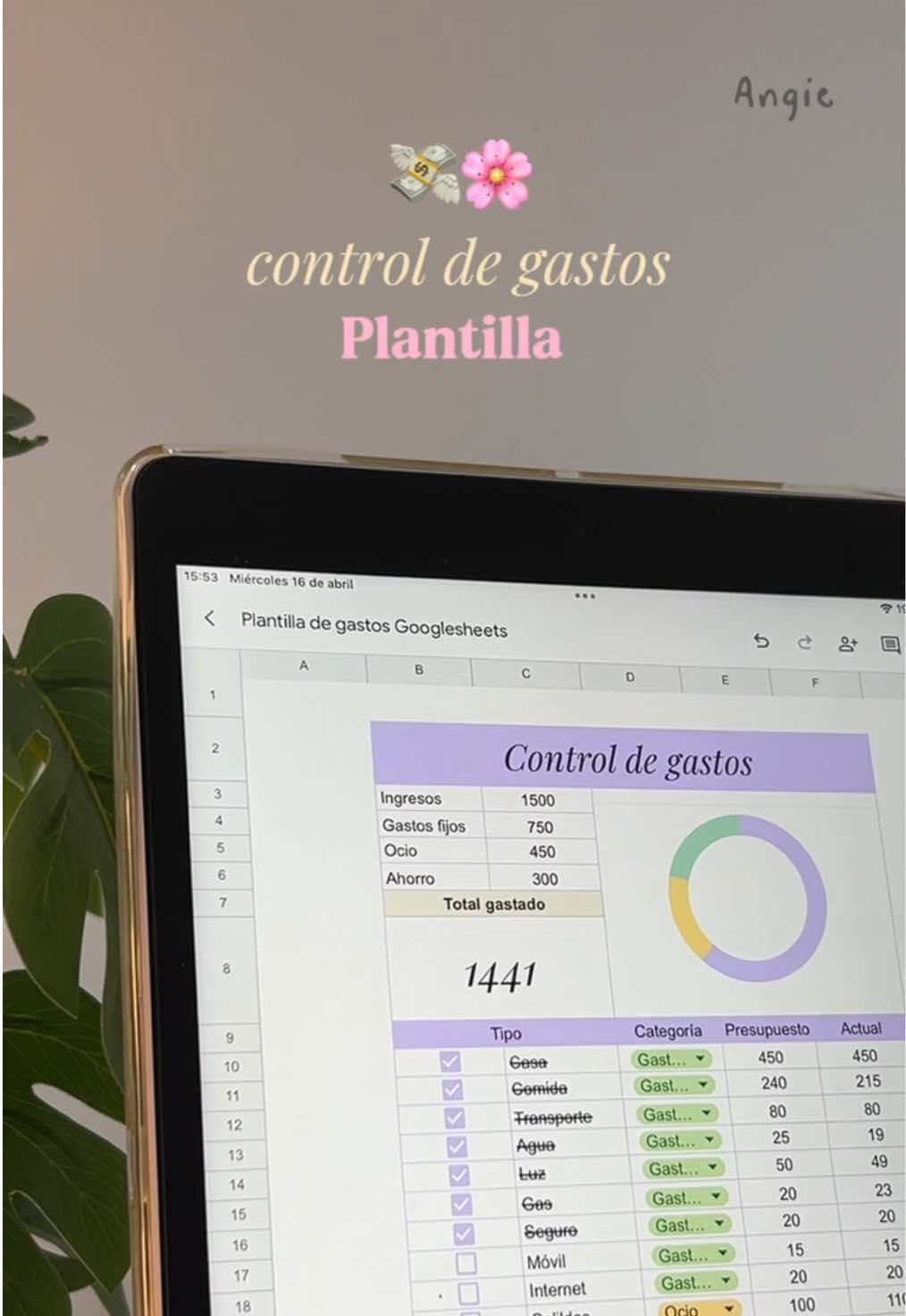 Tutorial para que crees tu propia plantilla de Control de Gastos súper fácil de hacer en Googlesheets ✨💸🌸 Crea paso a paso tu hoja de gastos y empieza a ahorrar cada mes 💸 ✅ Fórmula para tachar las celdas de TIPO Formato➡️Formato condicional➡️ =SI($B10=VERDADERO,VERDADERO,FALSO) #finanzaspersonales #tutorialgooglesheets #tutorialexcel #presupuestomensual #plantillafinanciera #plantilla #dinero #excel #googlesheets #budgetspreadsheet 