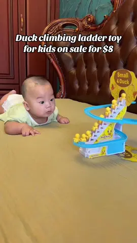 Buy now before it's out of stock! #toysforbabies #climbingducktoy #musicalduckclimbingladder 