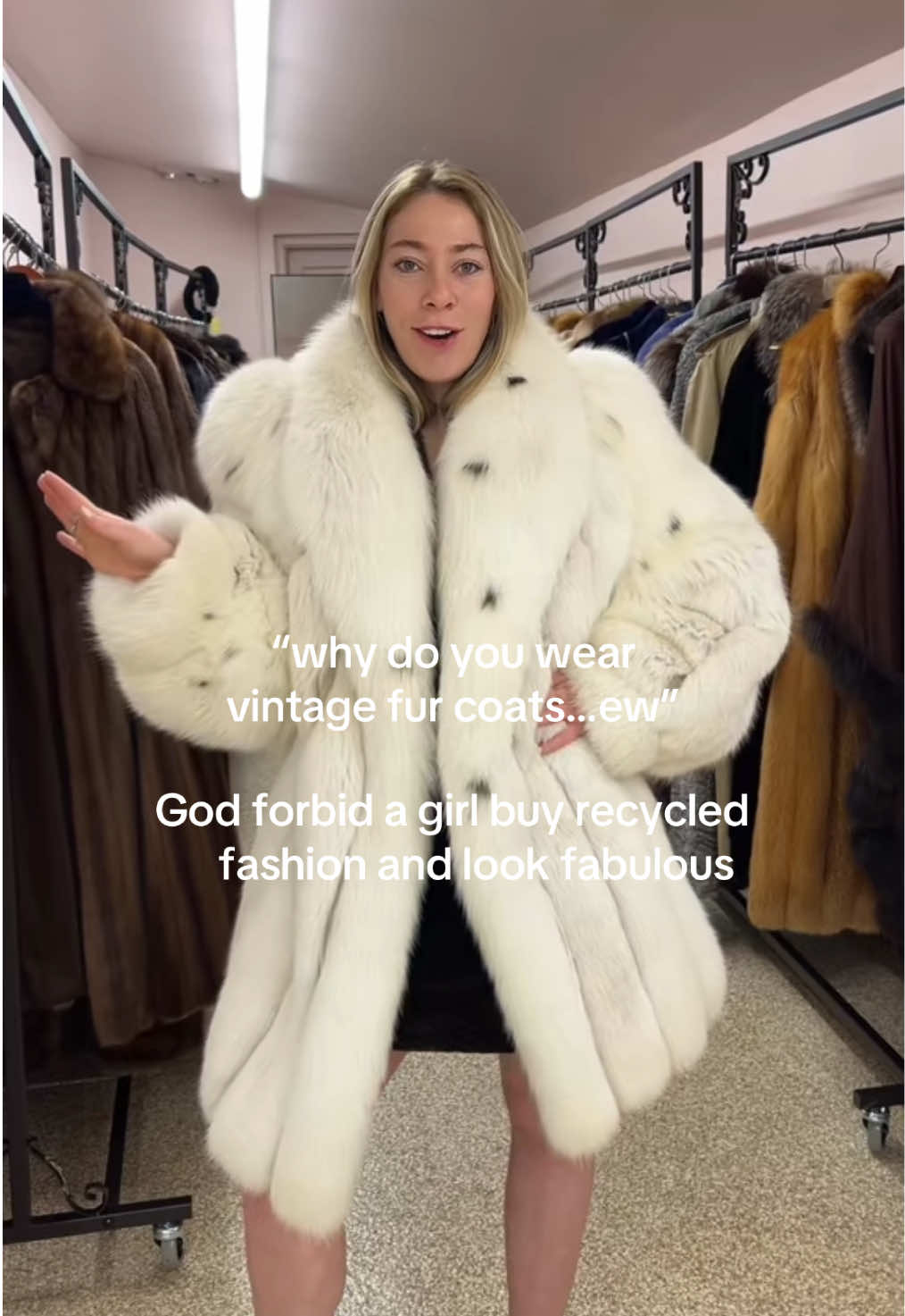 nothing beats a vintage fur coat with the woman’s name embroidered inside 💁🏼‍♀️ #furcoat #vintage #vintagefashion #resale #fyp #thrifting #thrifted #fur #clothinghaul #clothing #secondhandfinds #vintagefashion #fyp 