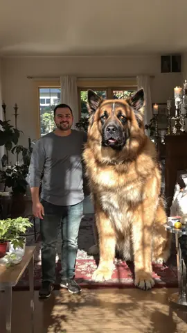 Massive 6 Foot Dog 🐕 #fyp #dogs #dogsoftiktok #pets #animals #germanshepherd #ai 