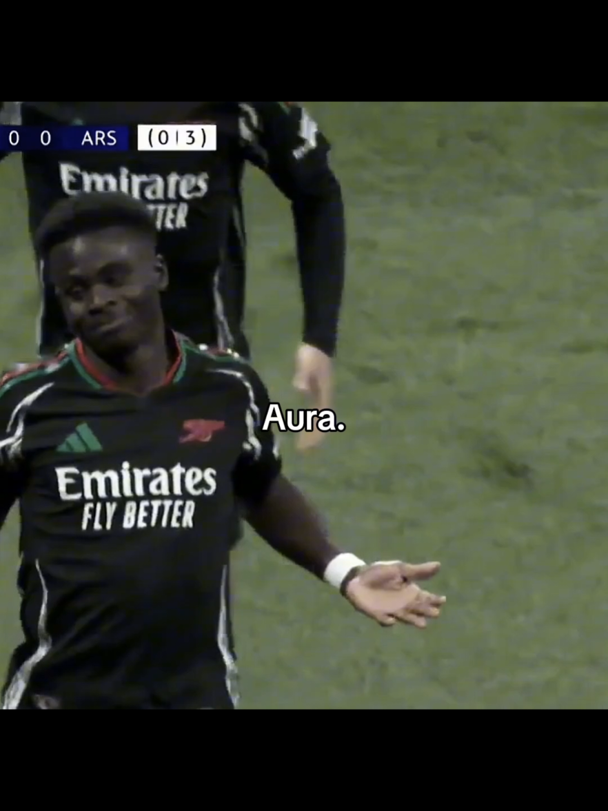 his aura is unmatched🔥 #saka #arsenal #championsleague #madrid #remontada 