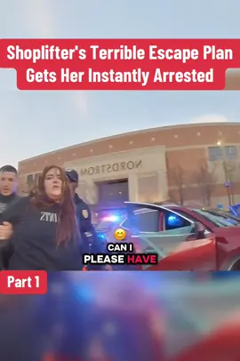Shoplifter's Terrible Escape Plan Gets Her Instantly Arrested #cops #police #policeofficer #copsusa🚔🇺🇸 #For 