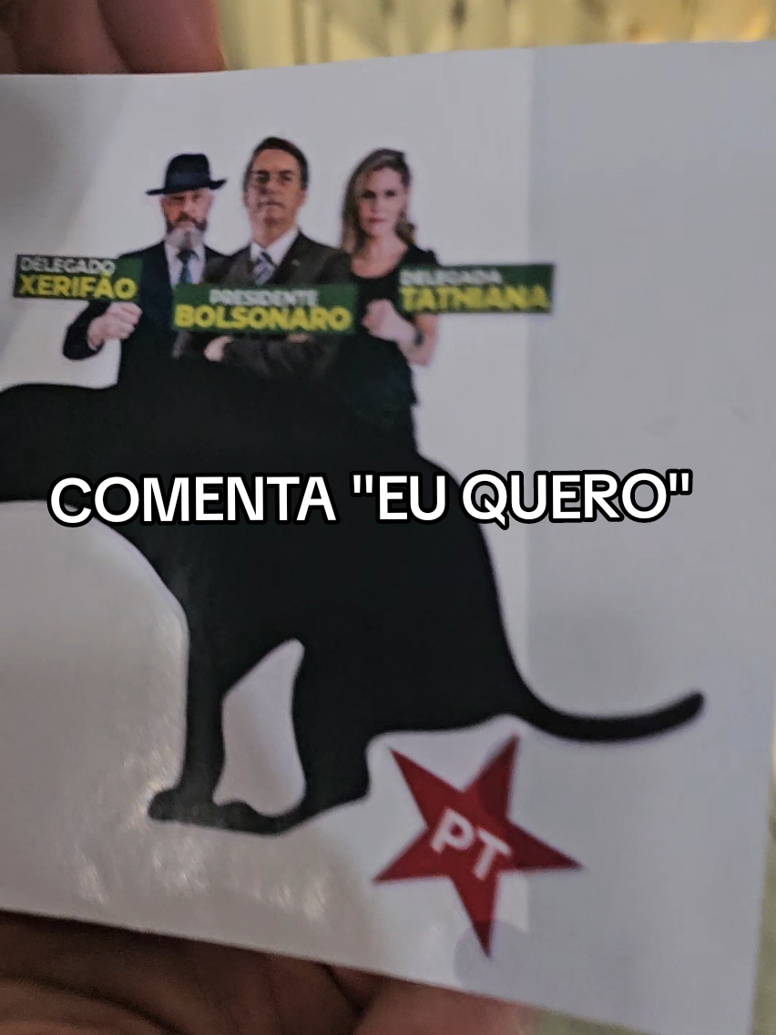 COMENTA 'EU QUERO' . .   #adesivo #compartilhe #lula #petista #mensagem 