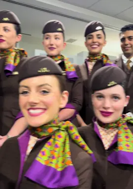 Batch 1065 💜🤎 #etihad #etihadcabincrew #graduation