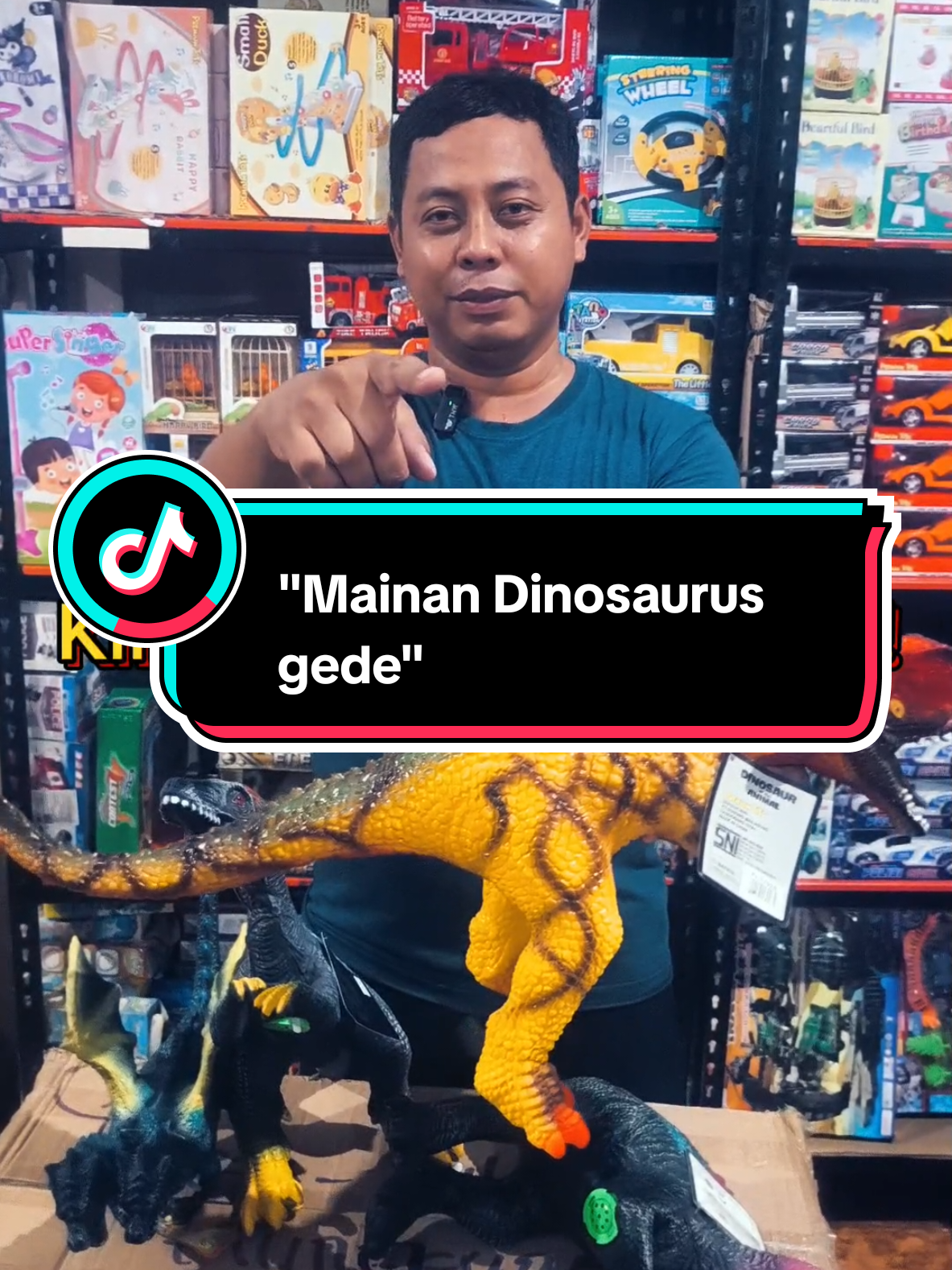 Dinosaurus Ukuran Gede pasti buat anak senang dan riang #mainananak #mainandino #dinosaurus #dino 
