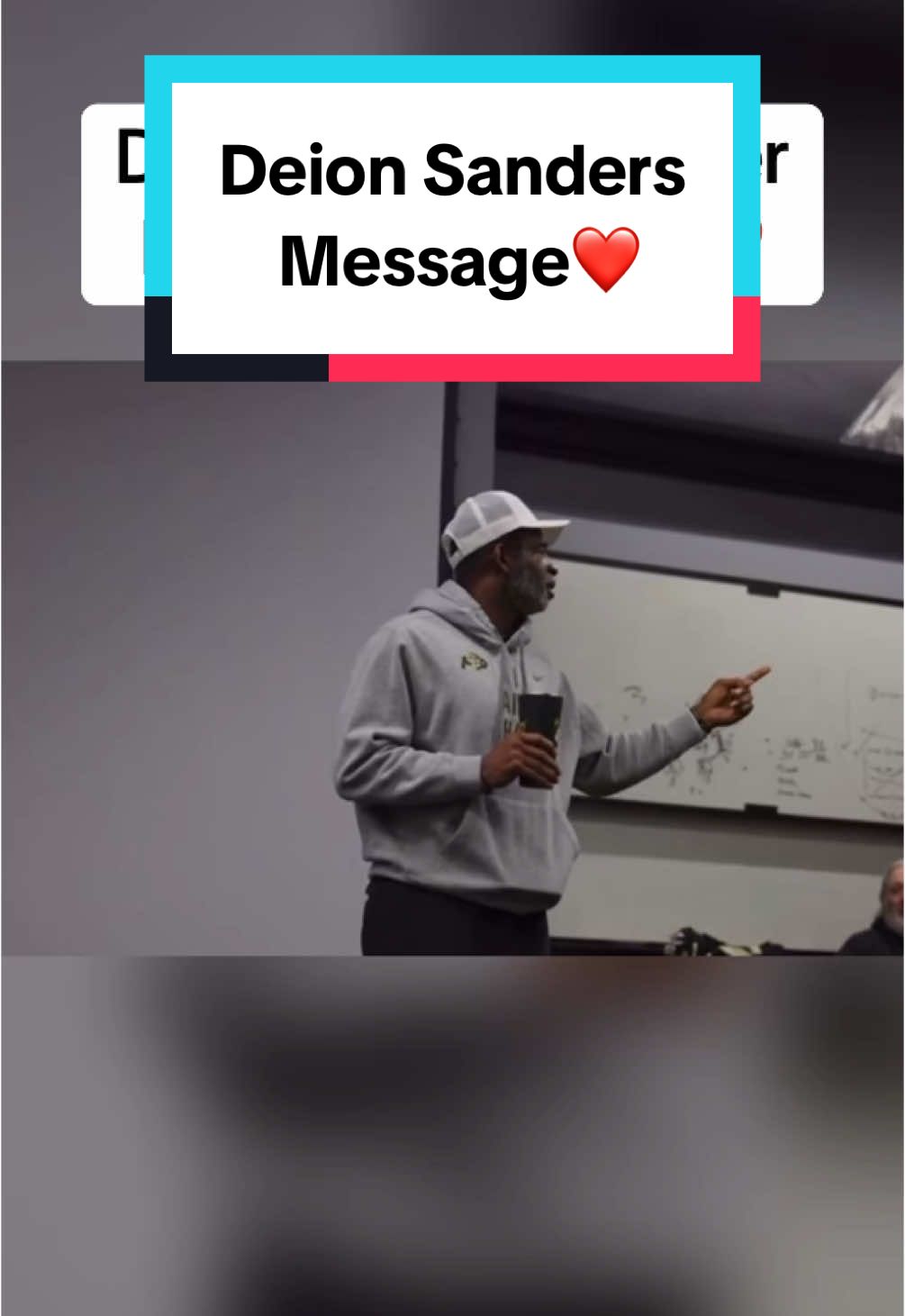 Deion Sanders gives a strong message to his team❤️ #nflfootball #nflcontent #deionsanders #CollegeFootball #kyrenlacy #mlfootball